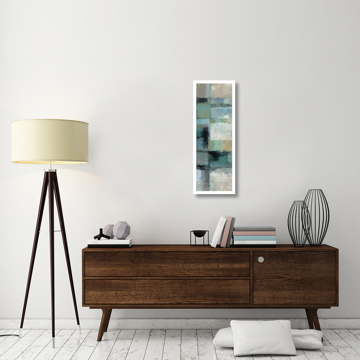 Island Hues Panel I -Paper Art-14&quotx38"