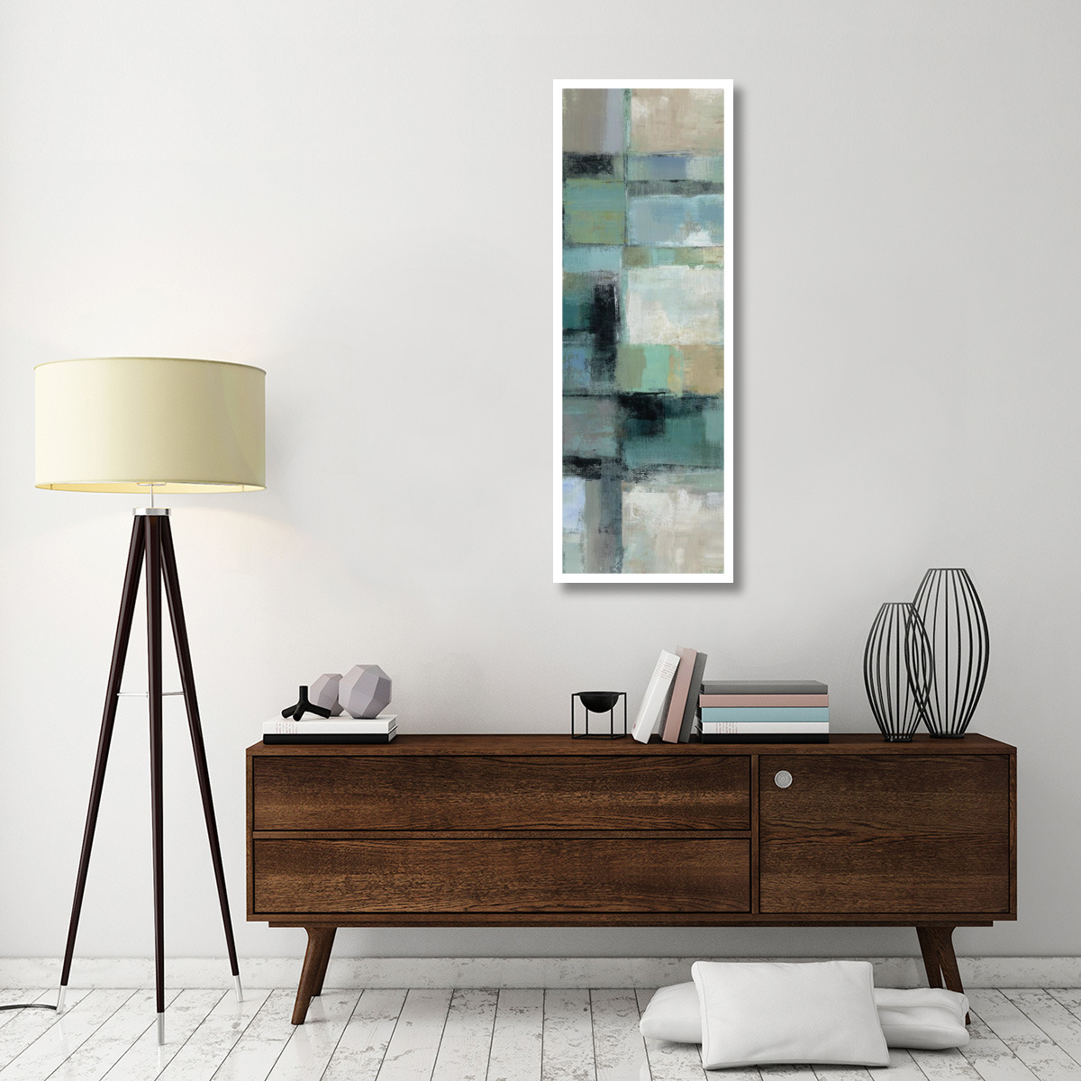 Island Hues Panel I -Paper Art-20&quotx56"