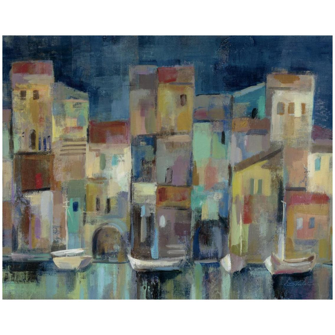Evening I Port Crop -Paper Art-30&quotx24"