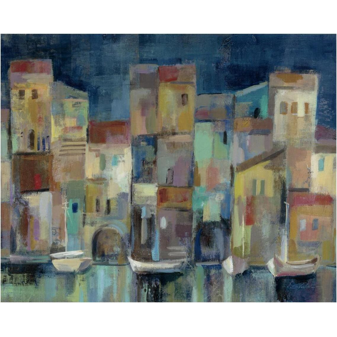 Evening I Port Crop -Paper Art-37&quotx30"