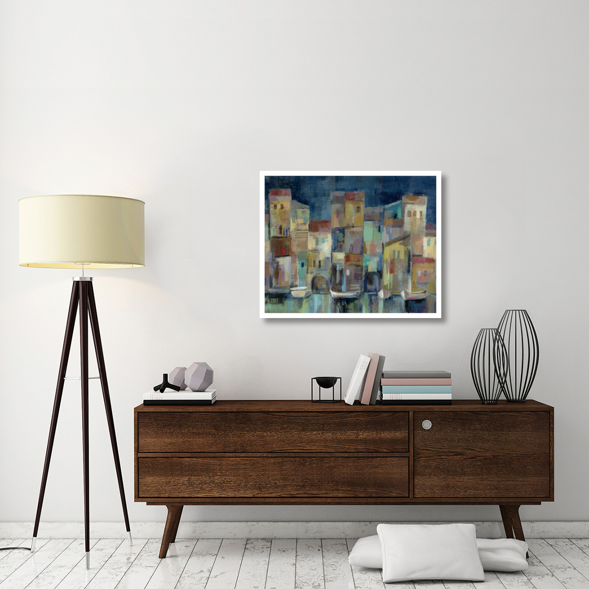 Evening I Port Crop -Paper Art-37&quotx30"
