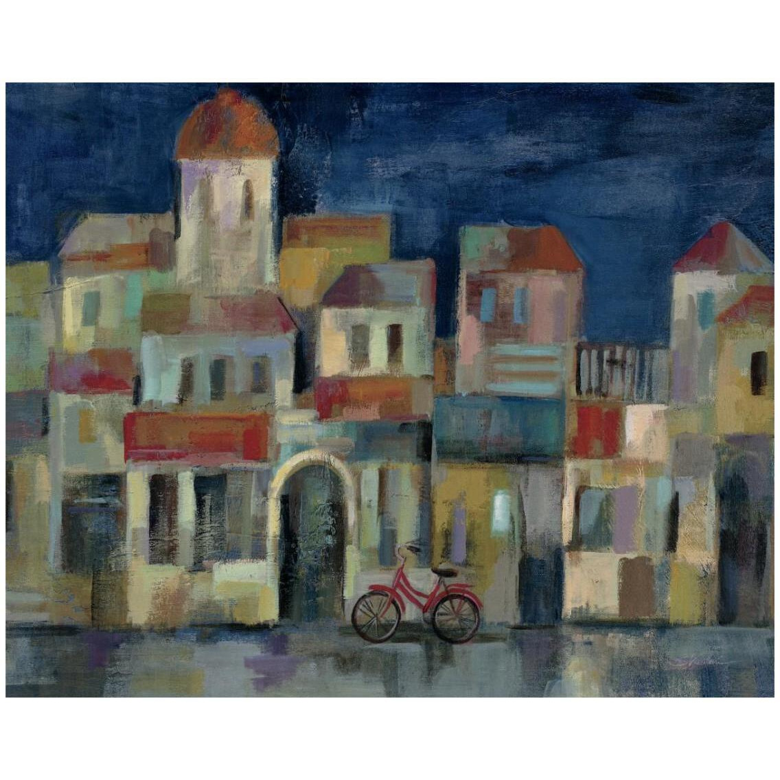 Evening II Street Crop -Paper Art-30&quotx24"