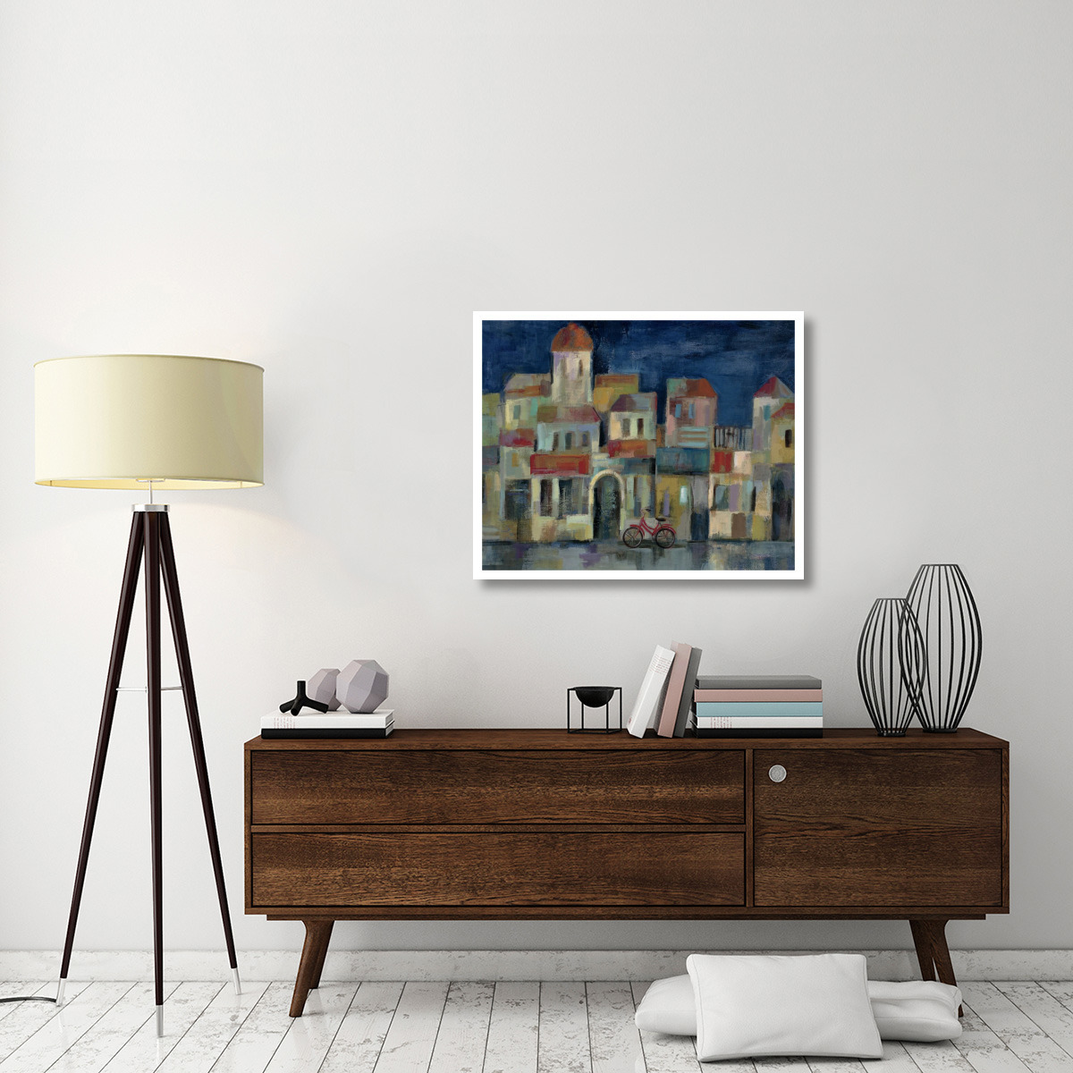 Evening II Street Crop -Paper Art-37&quotx30"