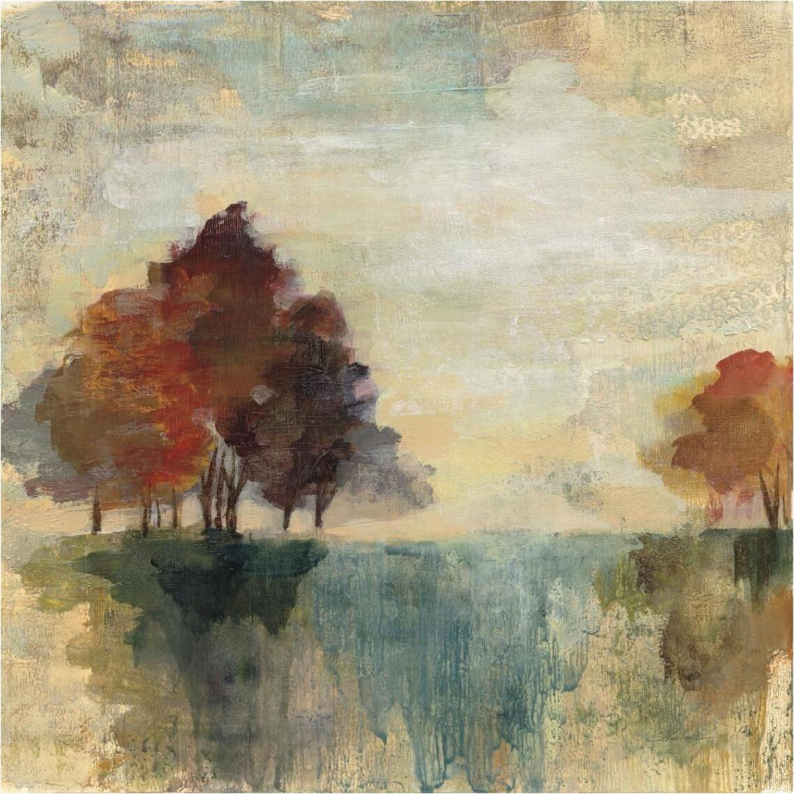 Landscape Monotype II -Paper Art-38&quotx38"