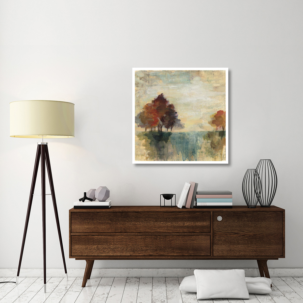 Landscape Monotype II -Paper Art-38&quotx38"