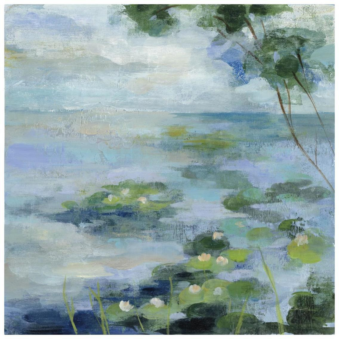 Lily Pond II -Paper Art-26&quotx26"