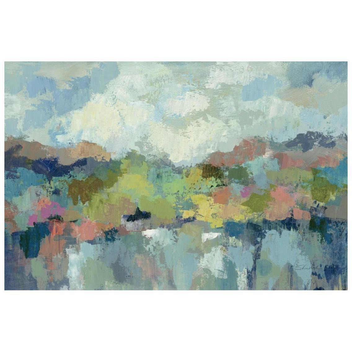 Abstract Lakeside -Paper Art-26&quotx18"