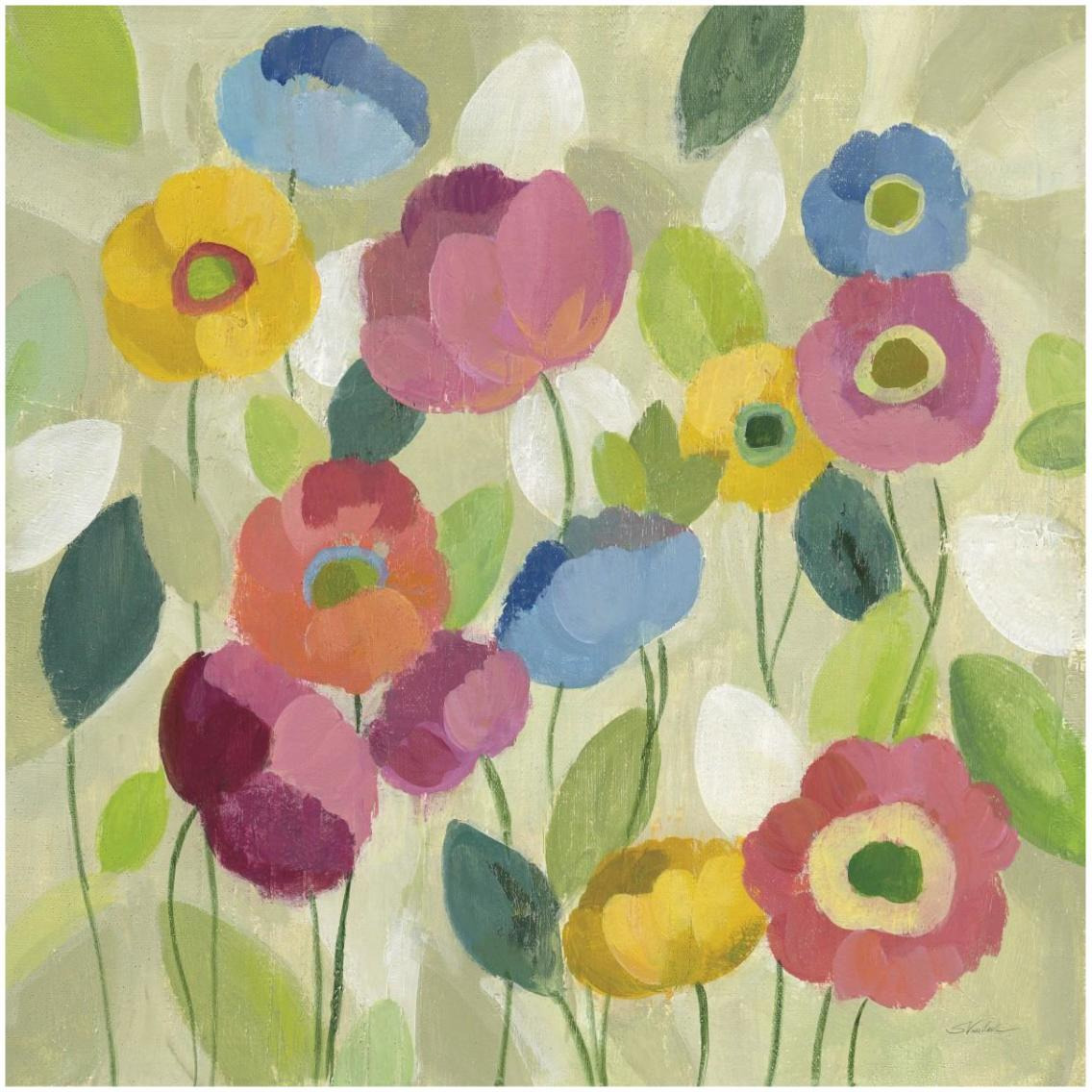 Fairy Tale Flowers I -Paper Art-32&quotx32"