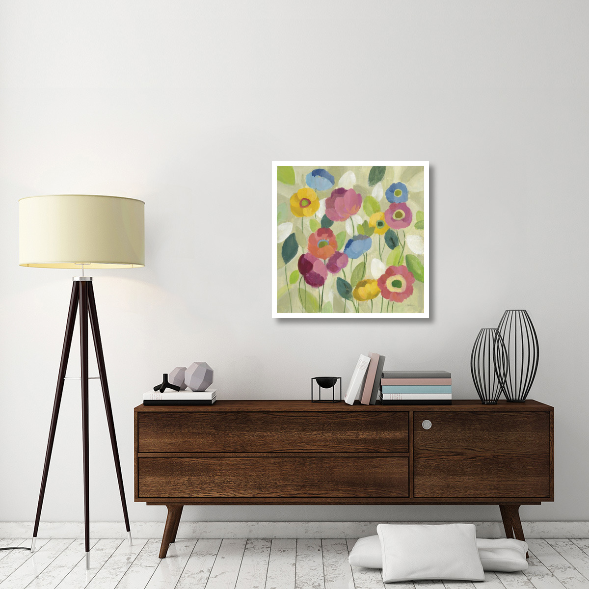 Fairy Tale Flowers I -Paper Art-32&quotx32"