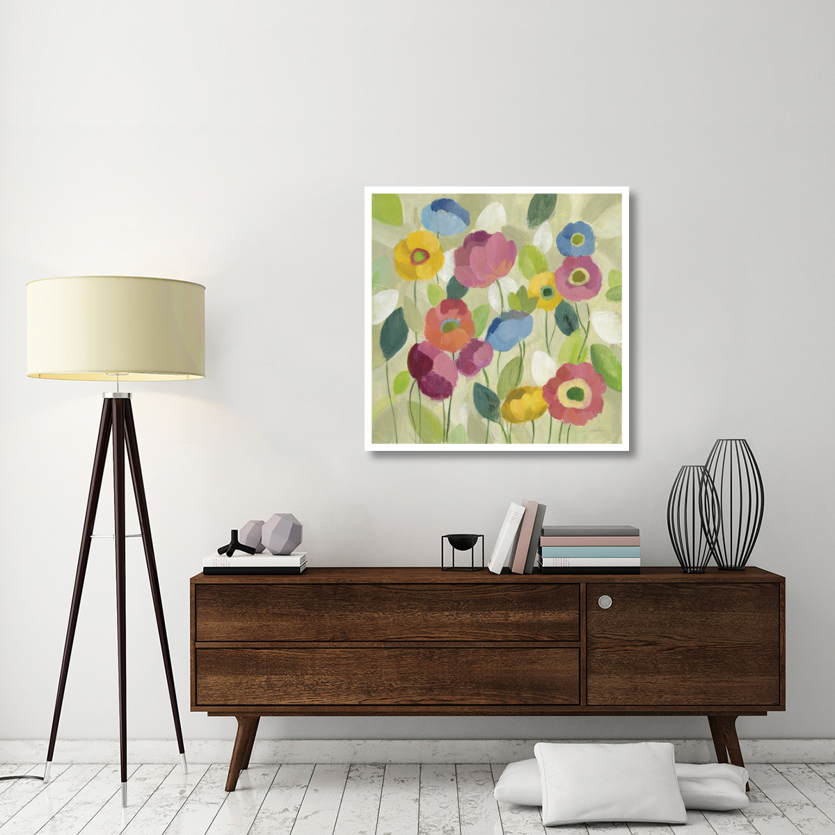 Fairy Tale Flowers I -Paper Art-38&quotx38"