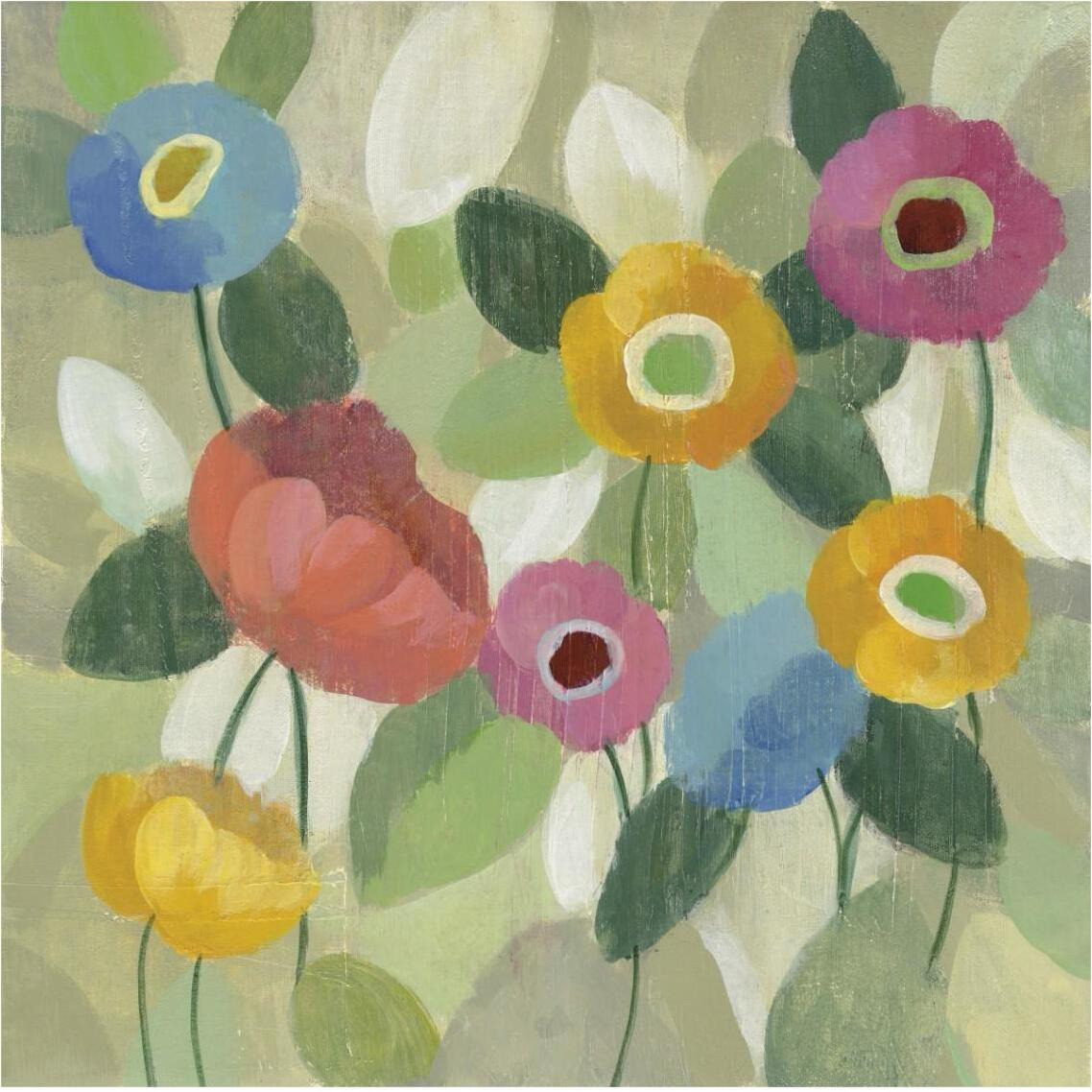 Fairy Tale Flowers II -Paper Art-38&quotx38"
