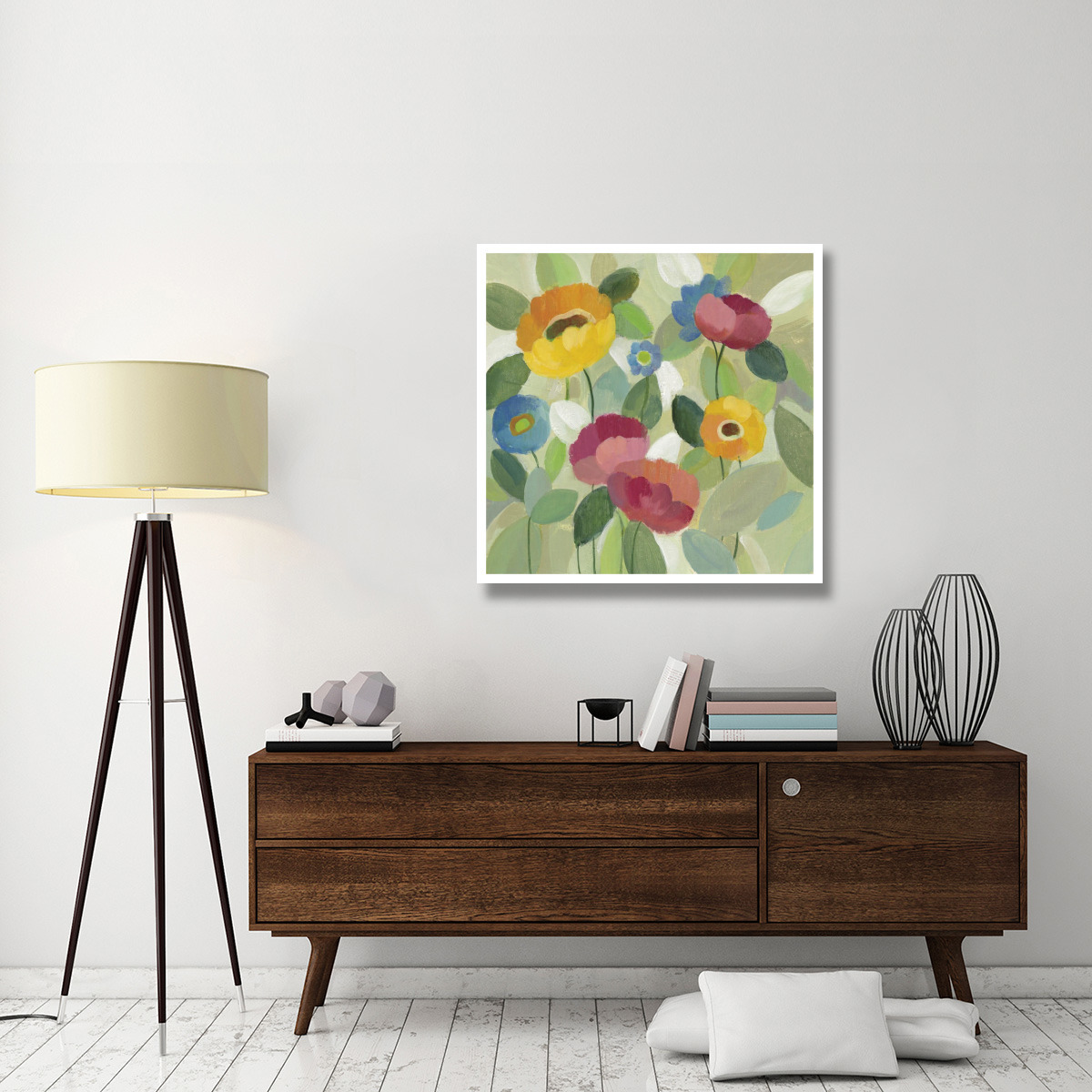 Fairy Tale Flowers III -Paper Art-38&quotx38"