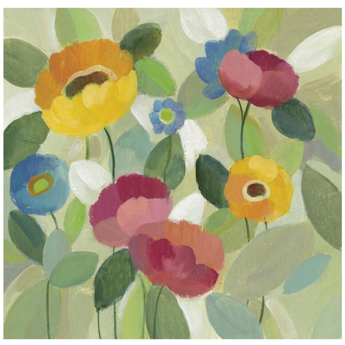Fairy Tale Flowers III -Paper Art-42&quotx42"