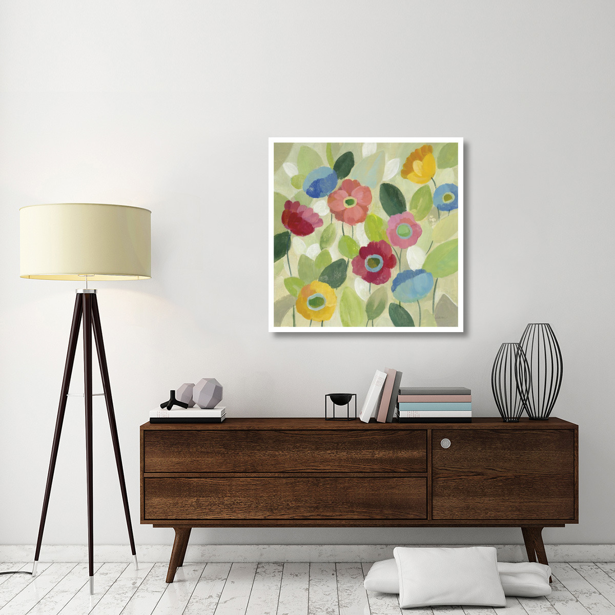 Fairy Tale Flowers IV -Paper Art-38&quotx38"