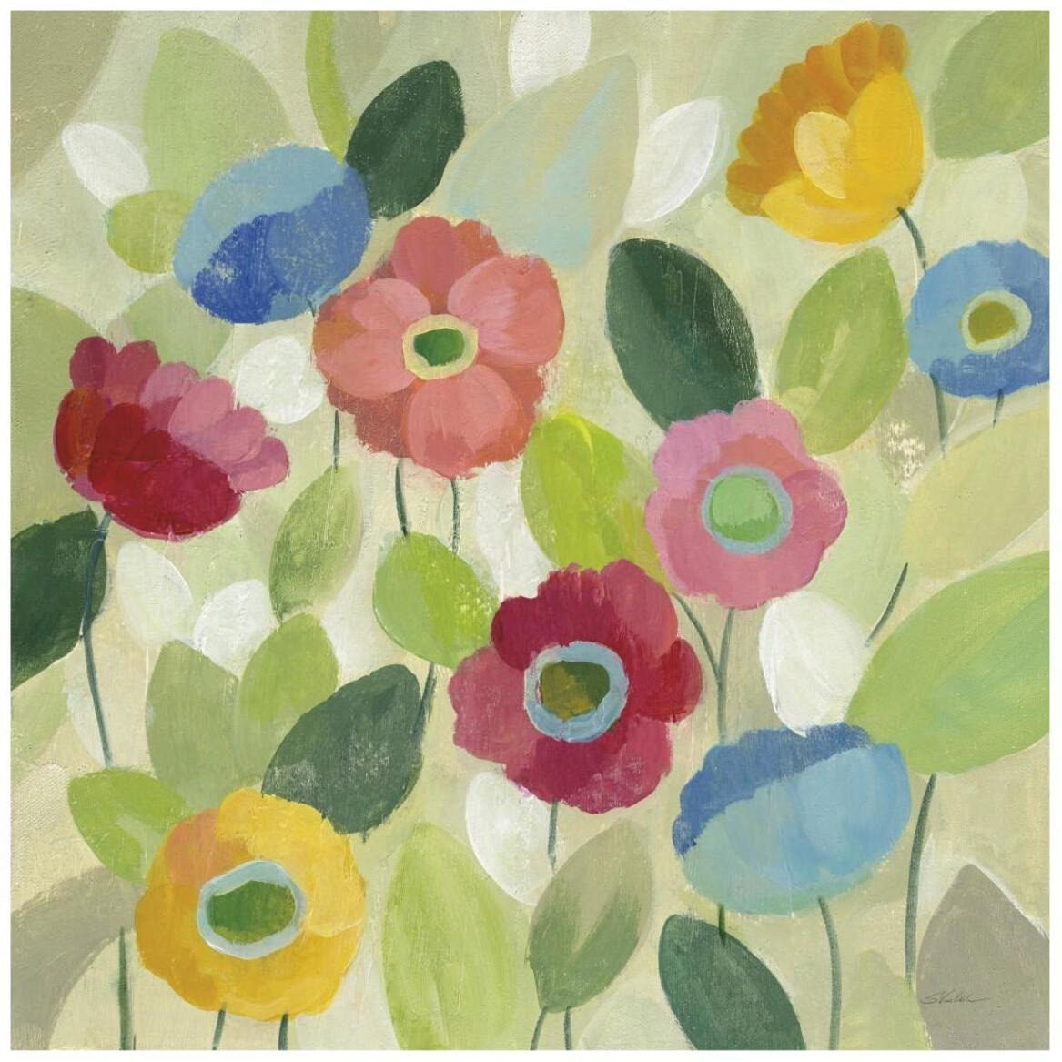 Fairy Tale Flowers IV -Paper Art-42&quotx42"