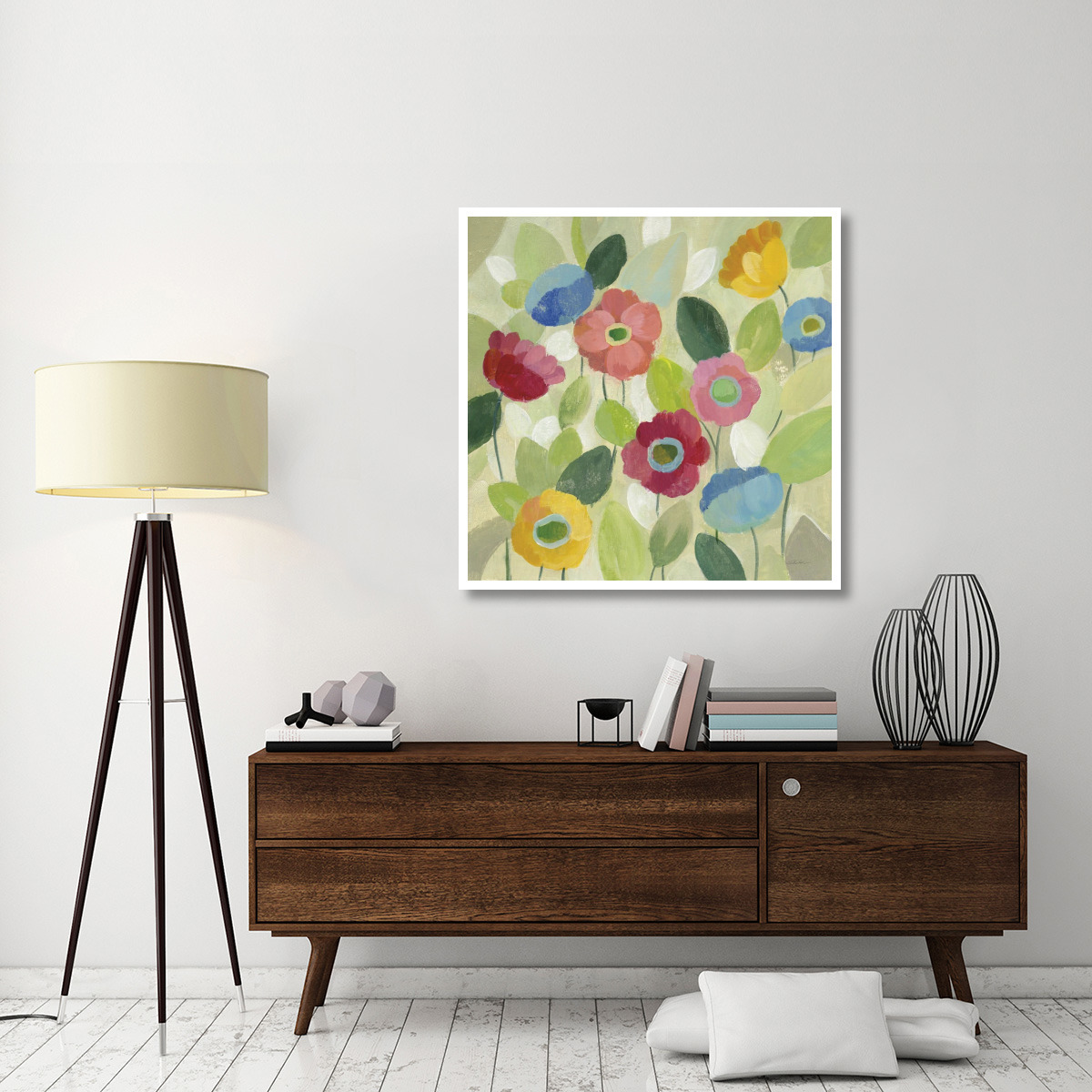 Fairy Tale Flowers IV -Paper Art-42&quotx42"