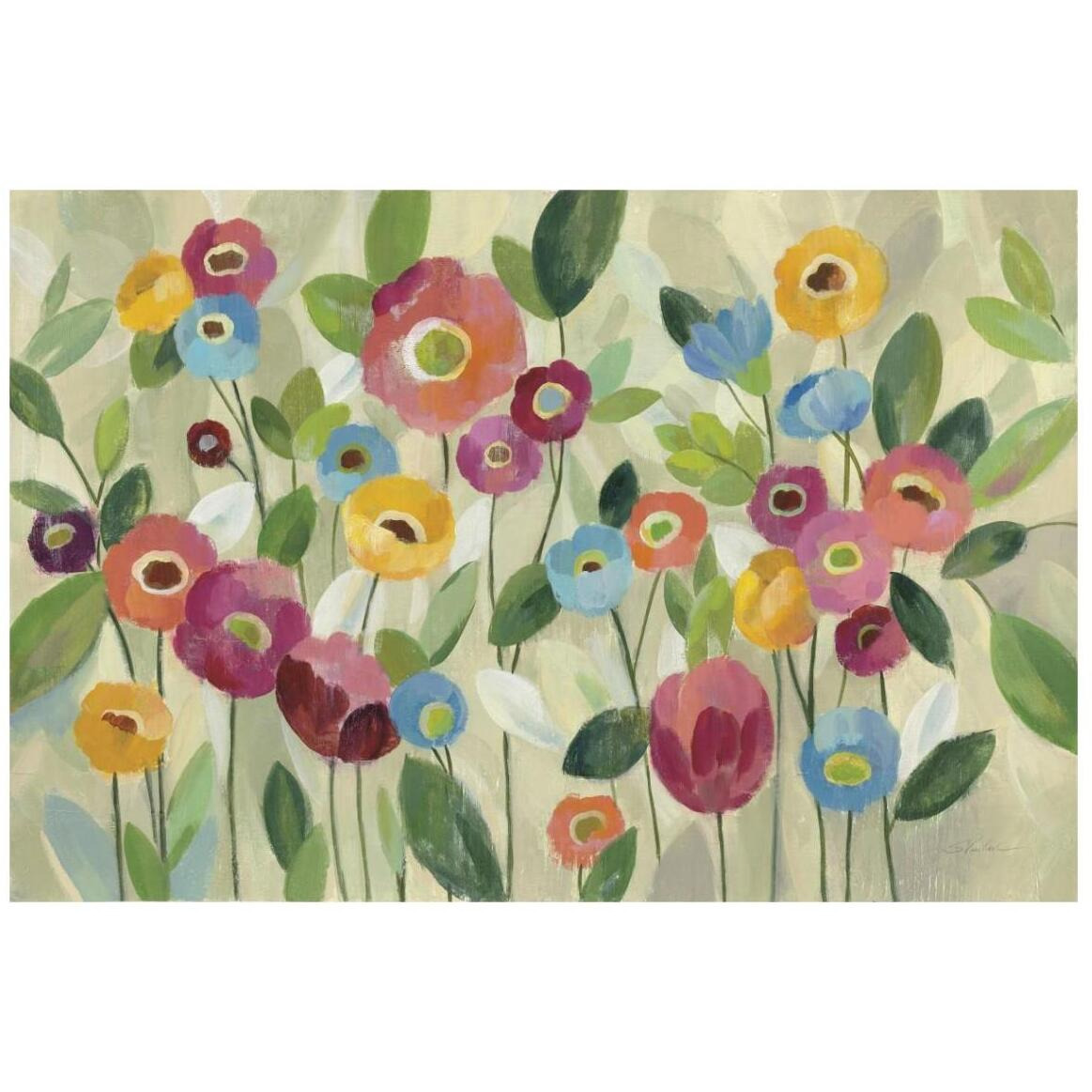 Fairy Tale Flowers V -Paper Art-20&quotx14"