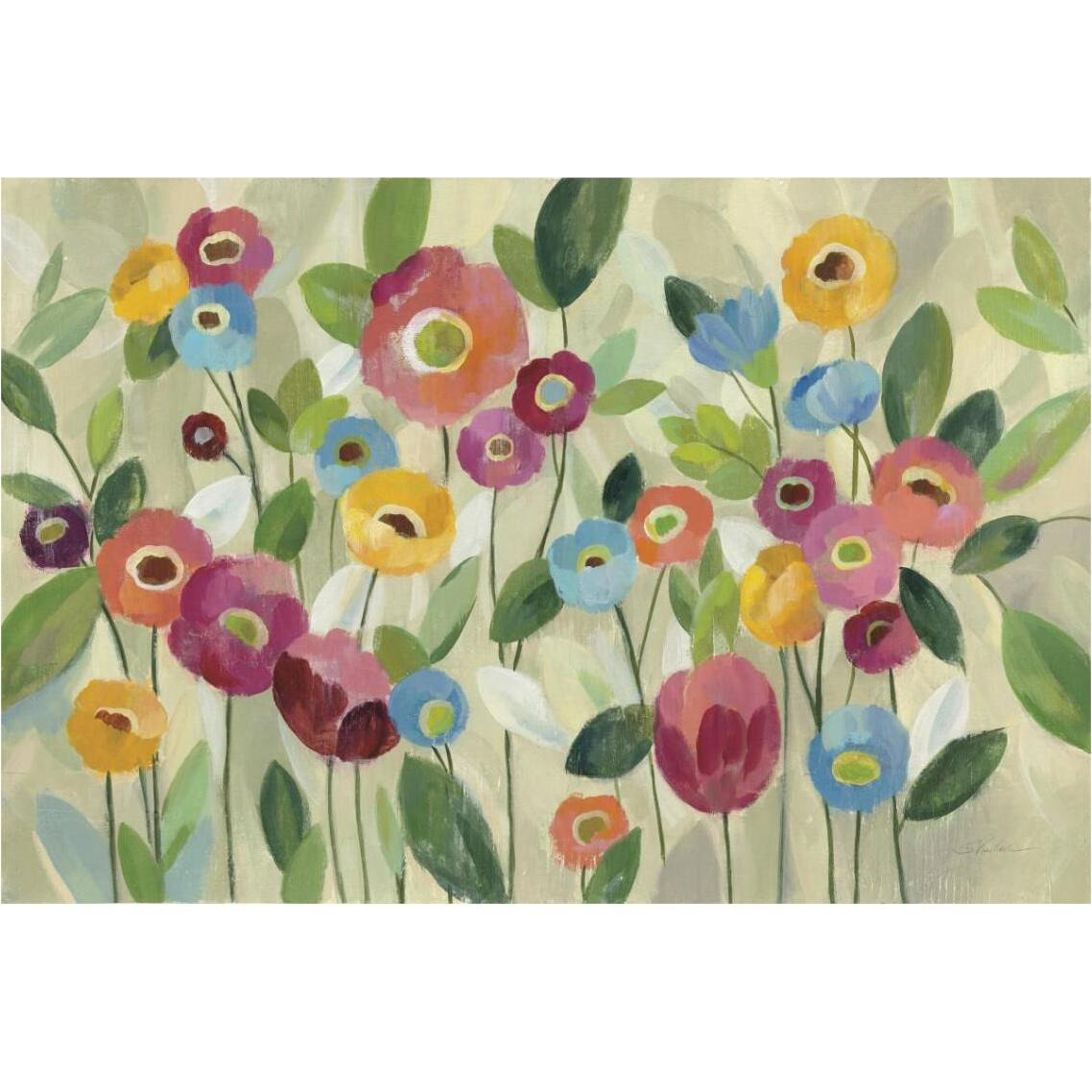 Fairy Tale Flowers V -Paper Art-38&quotx26"