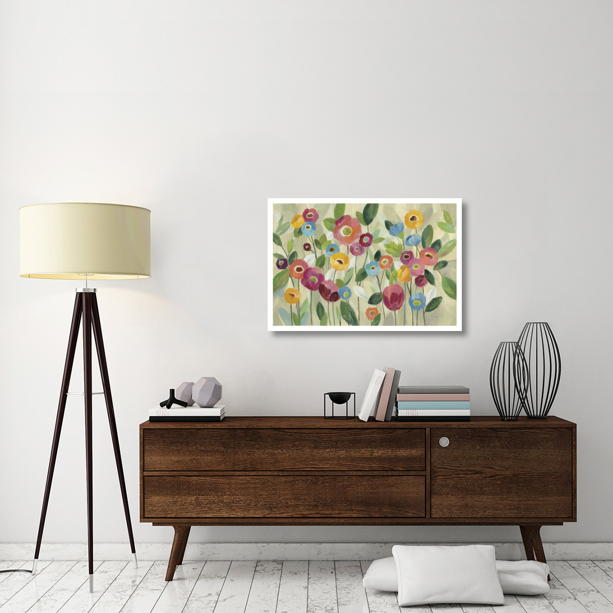 Fairy Tale Flowers V -Paper Art-38&quotx26"