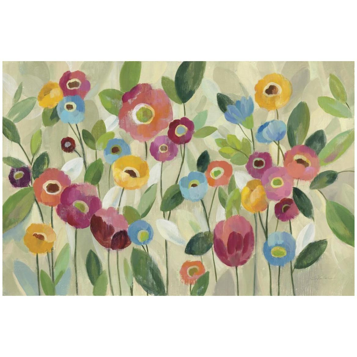 Fairy Tale Flowers V -Paper Art-50&quotx34"
