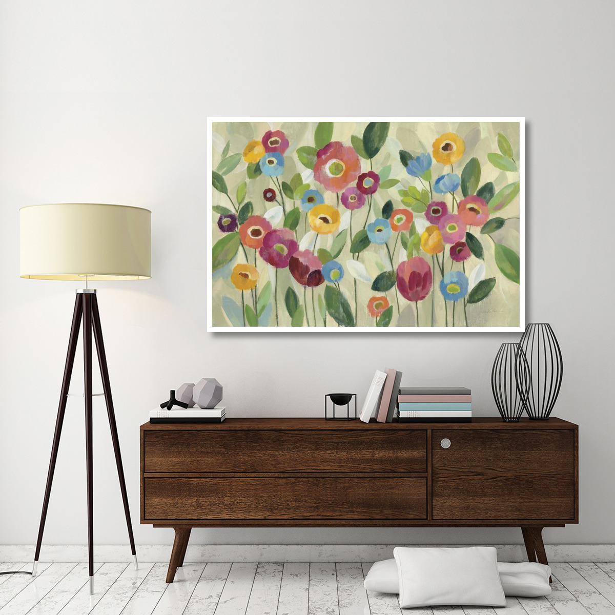 Fairy Tale Flowers V -Paper Art-62&quotx42"