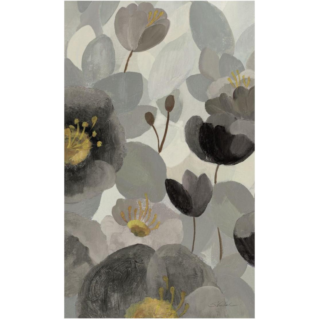 Morning Bloom Greige II -Paper Art-15.2&quotx24"