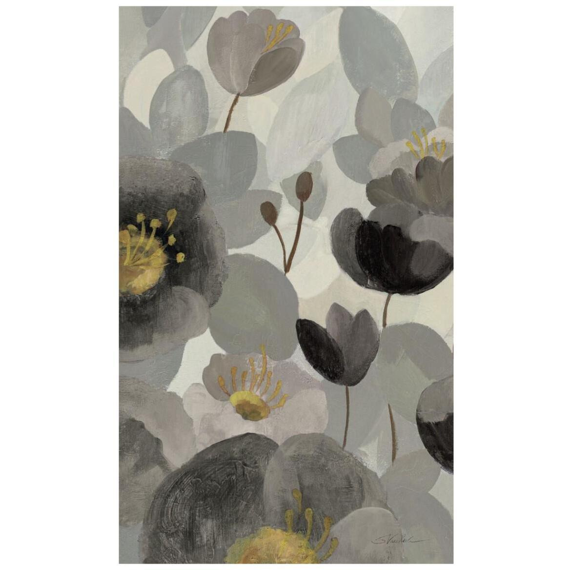 Morning Bloom Greige II -Paper Art-26&quotx42"