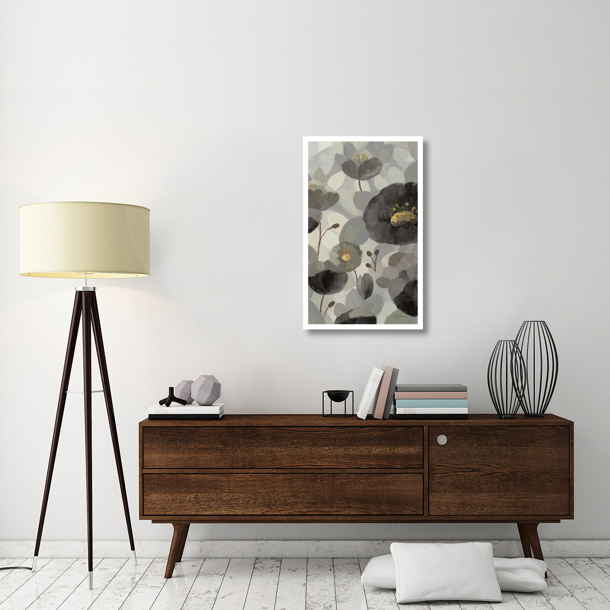 Morning Bloom Greige III -Paper Art-23.6&quotx38"