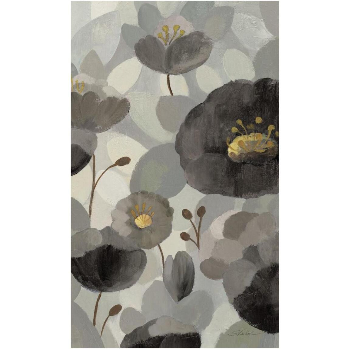 Morning Bloom Greige III -Paper Art-28.4&quotx46"