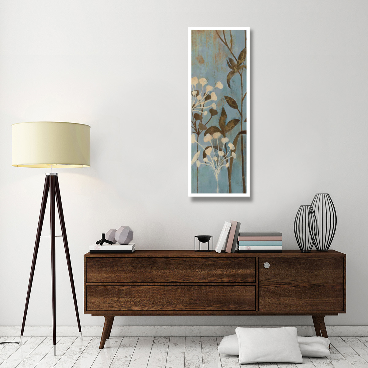 Branches in Turquoise II -Paper Art-20&quotx56"