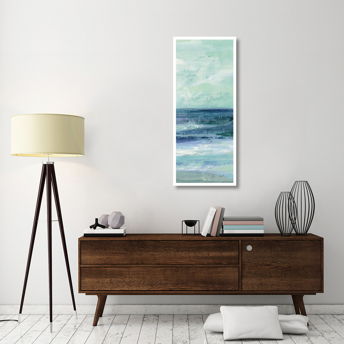 Tide - Panel II Crop -Paper Art-22&quotx52"
