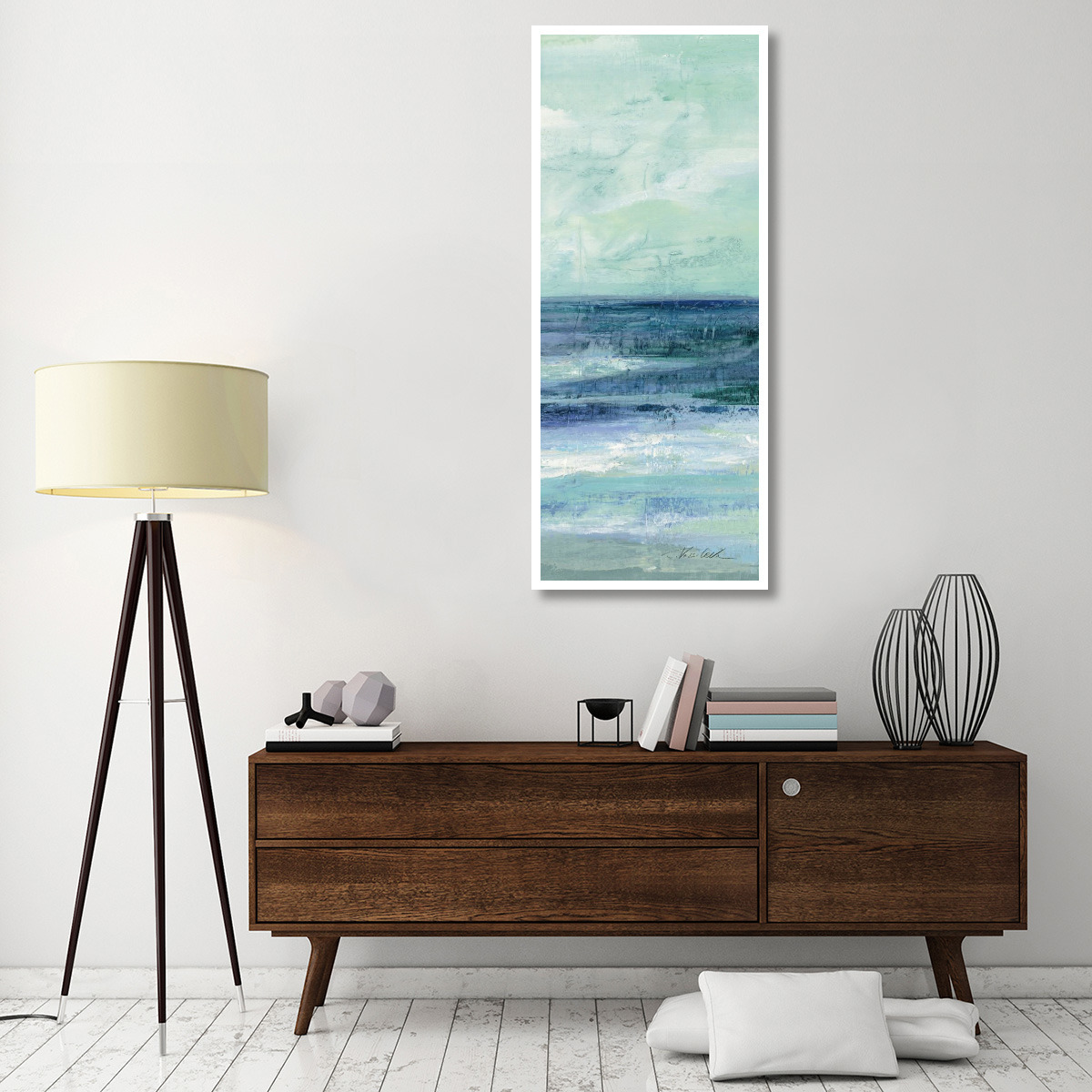 Tide - Panel II Crop -Paper Art-26&quotx62"