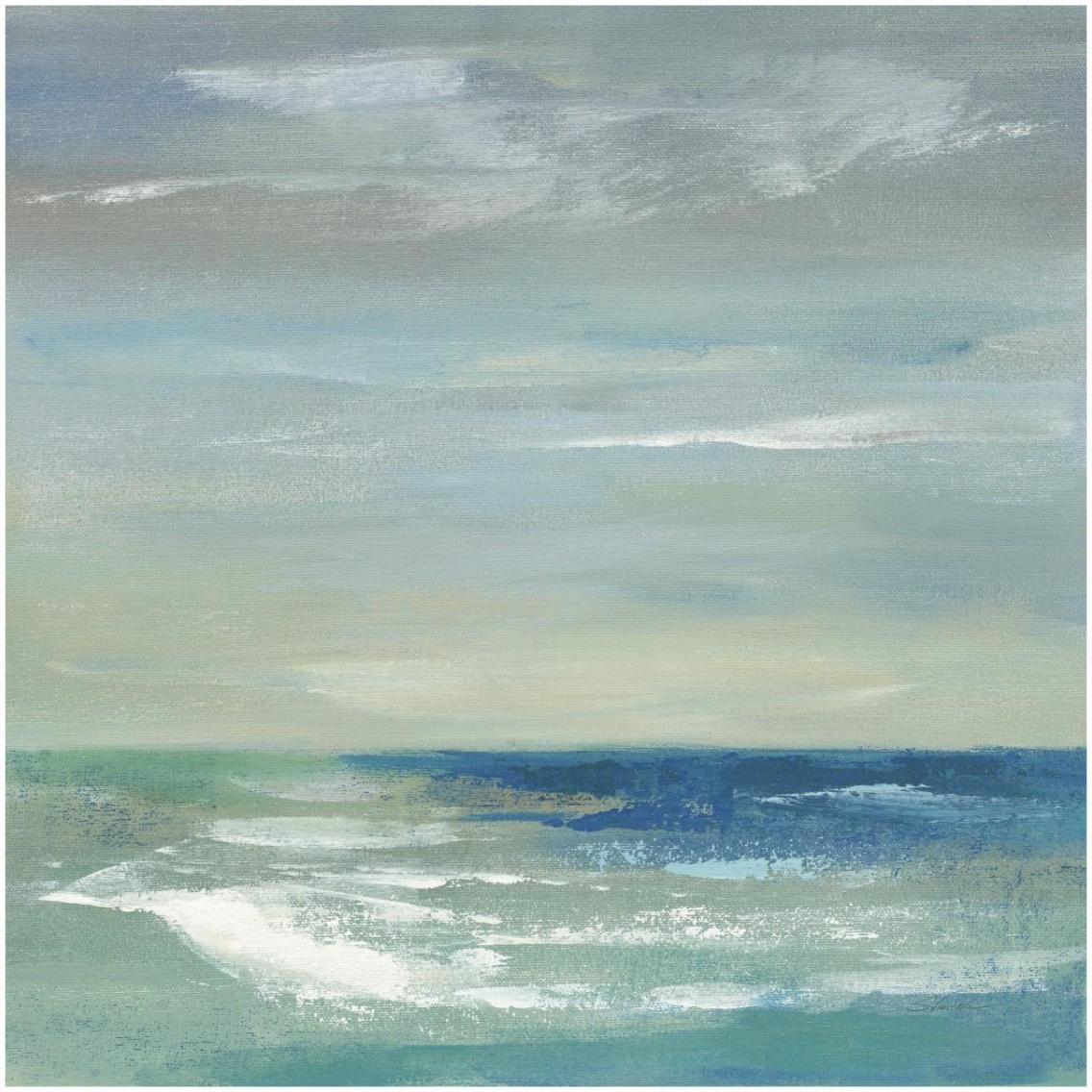 Early Morning Waves I -Paper Art-32&quotx32"