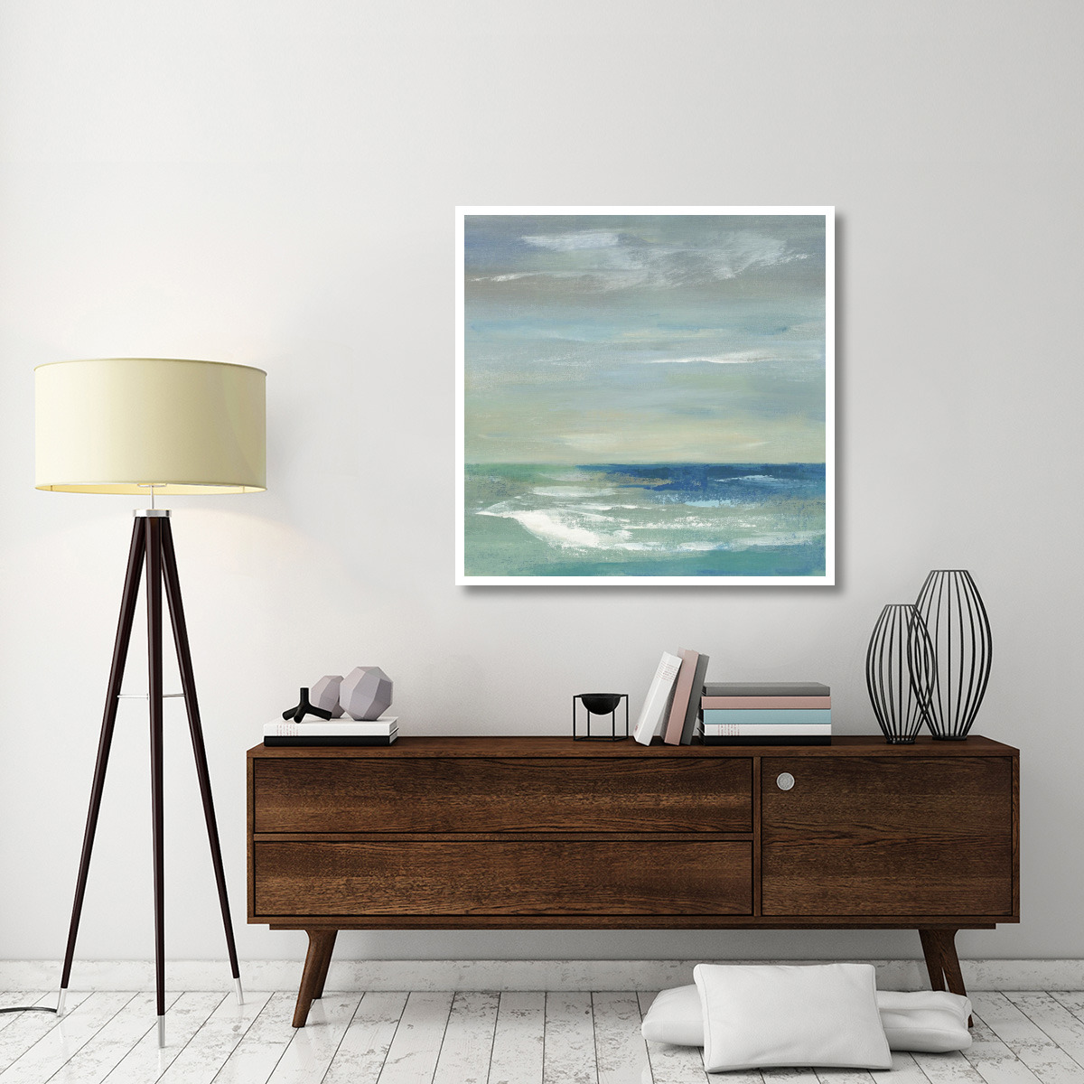 Early Morning Waves I -Paper Art-42&quotx42"