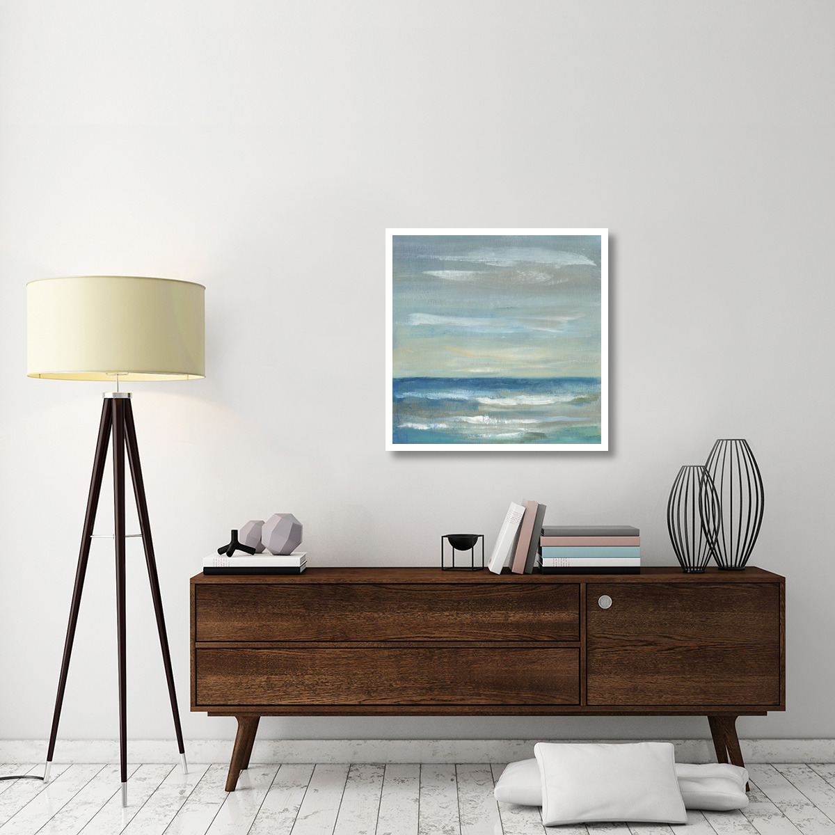 Early Morning Waves II -Paper Art-32&quotx32"