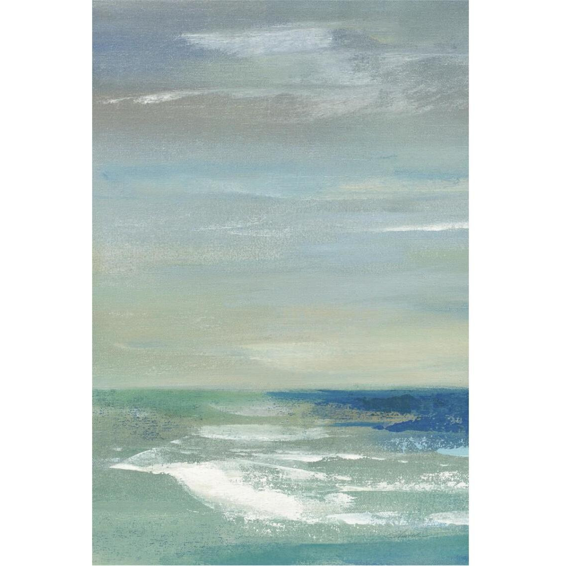 Early Morning Waves I Panel I -Paper Art-26&quotx38"