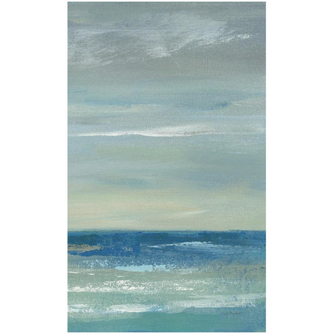 Early Morning Waves I Panel II -Paper Art-20&quotx32"