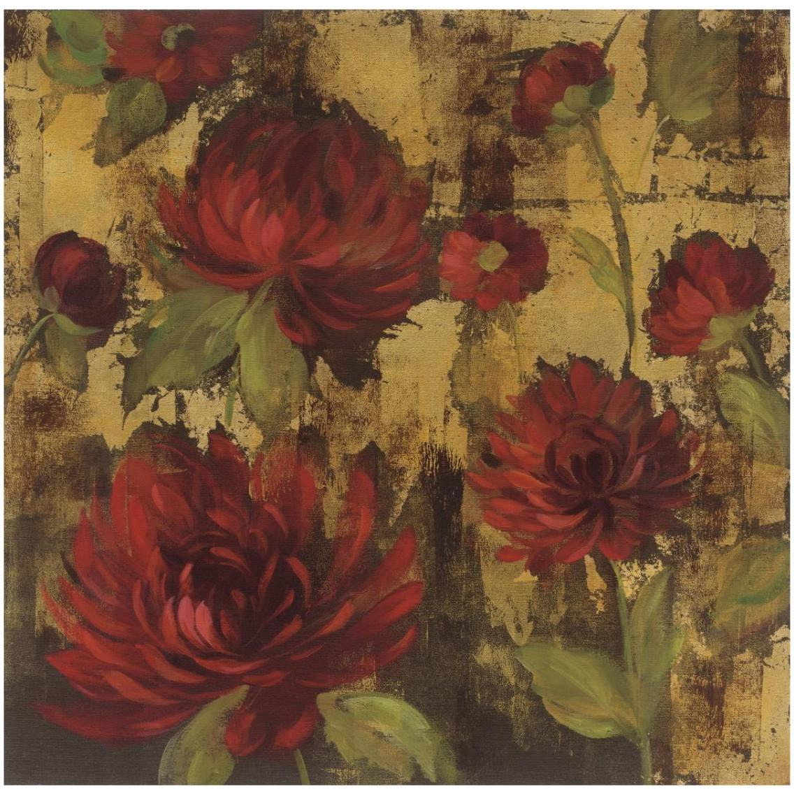 Majestic Dahlias I -Paper Art-32&quotx32"