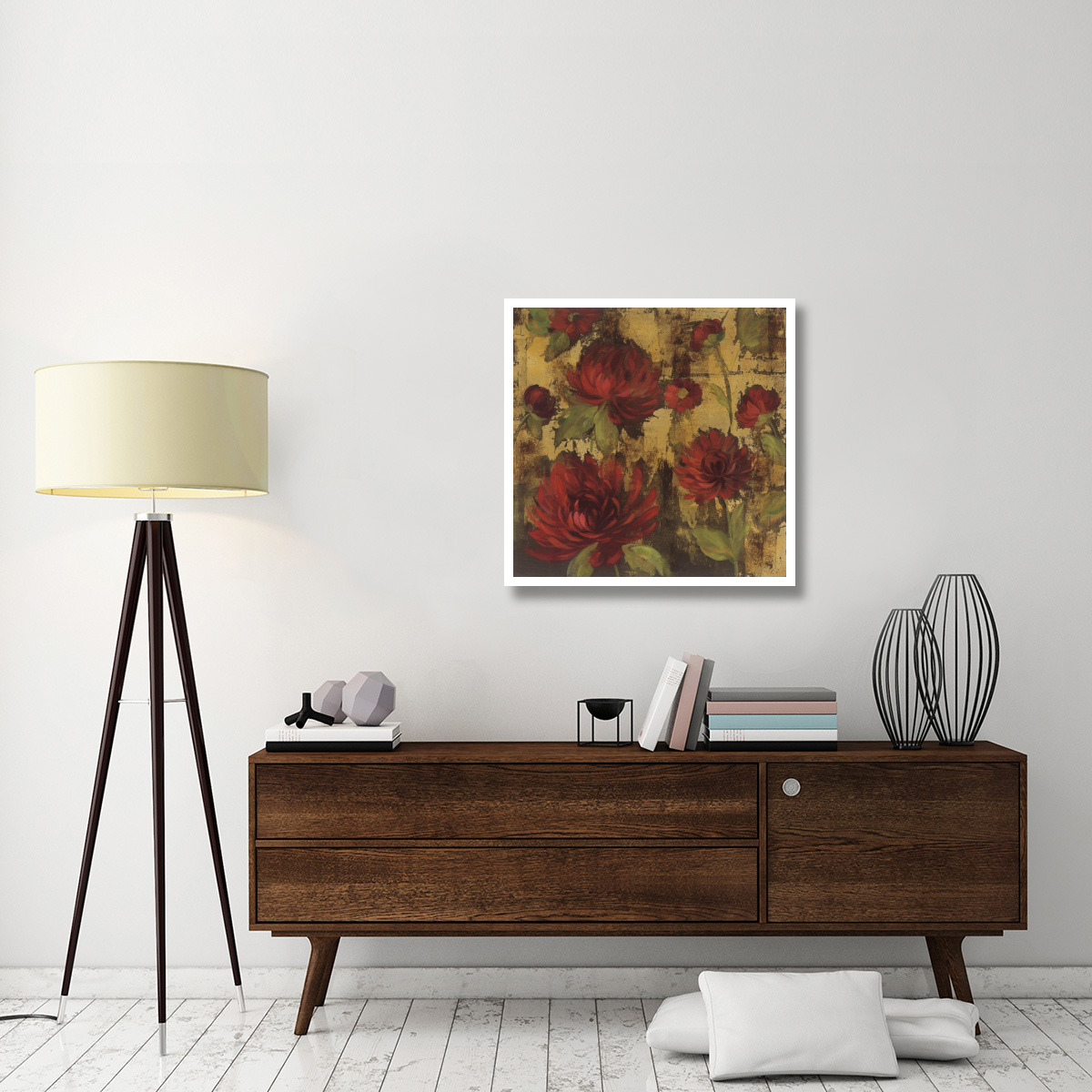 Majestic Dahlias I -Paper Art-32&quotx32"