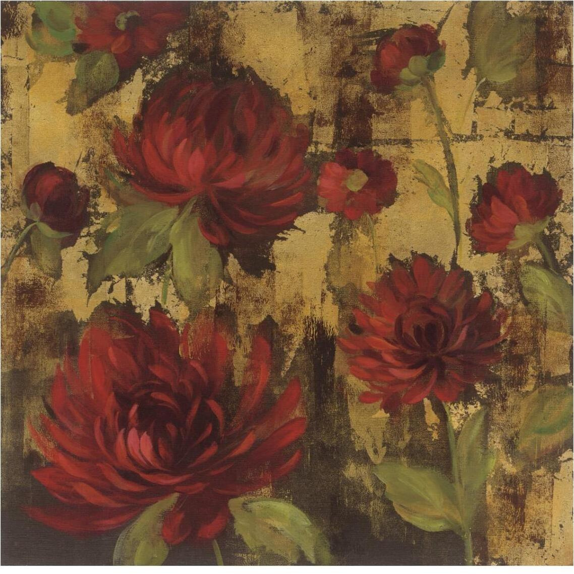 Majestic Dahlias I -Paper Art-38&quotx38"