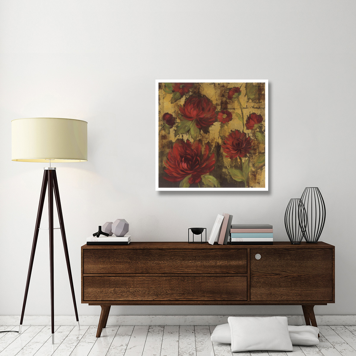 Majestic Dahlias I -Paper Art-38&quotx38"