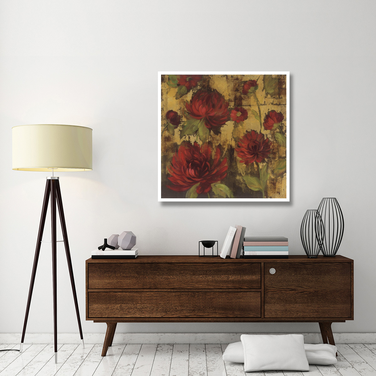 Majestic Dahlias I -Paper Art-42&quotx42"