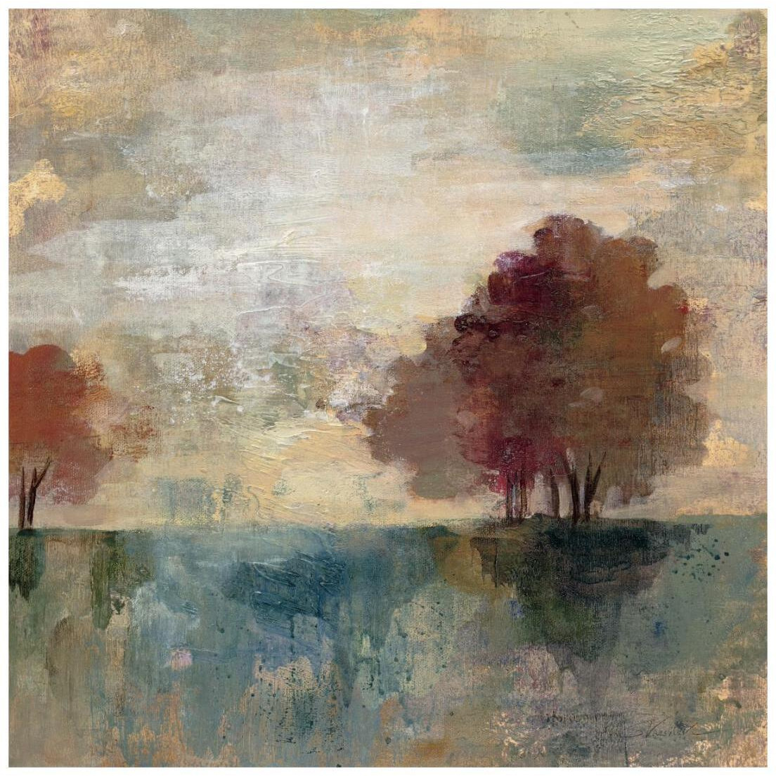 Landscape Monotype I -Paper Art-20&quotx20"