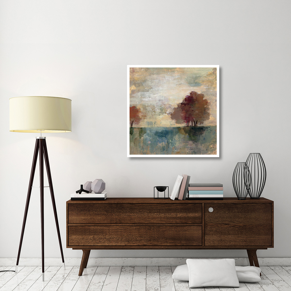 Landscape Monotype I -Paper Art-38&quotx38"