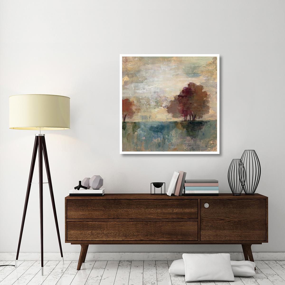 Landscape Monotype I -Paper Art-42&quotx42"