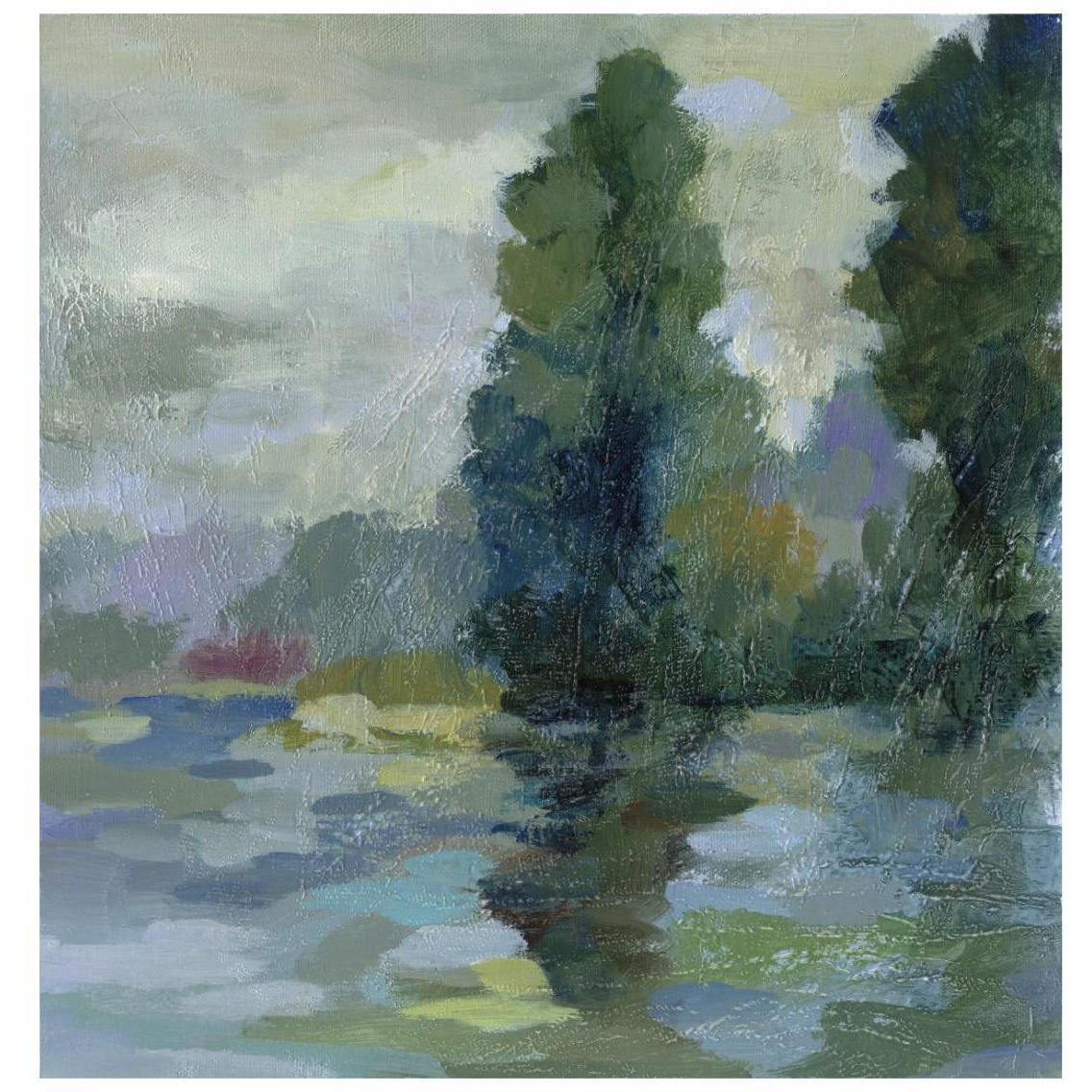 Sunrise at the Lake II -Paper Art-26&quotx26"