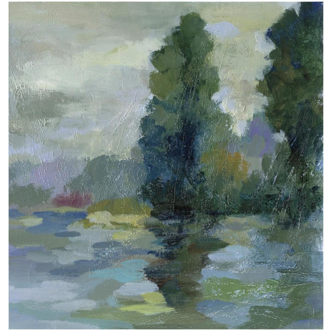 Sunrise at the Lake II -Paper Art-32&quotx32"