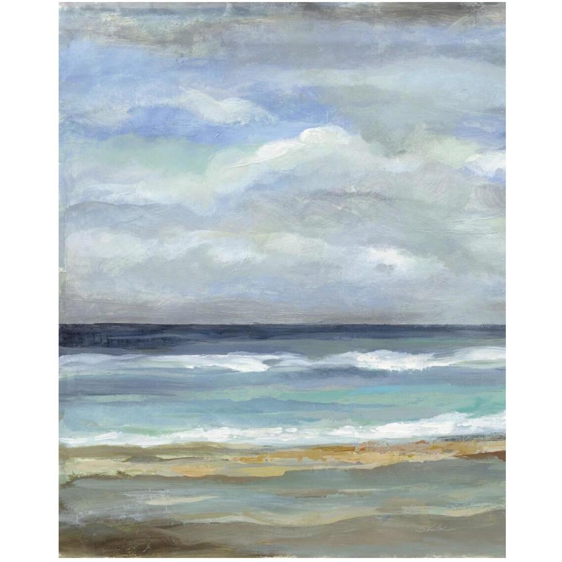 Seashore VII -Paper Art-24&quotx30"
