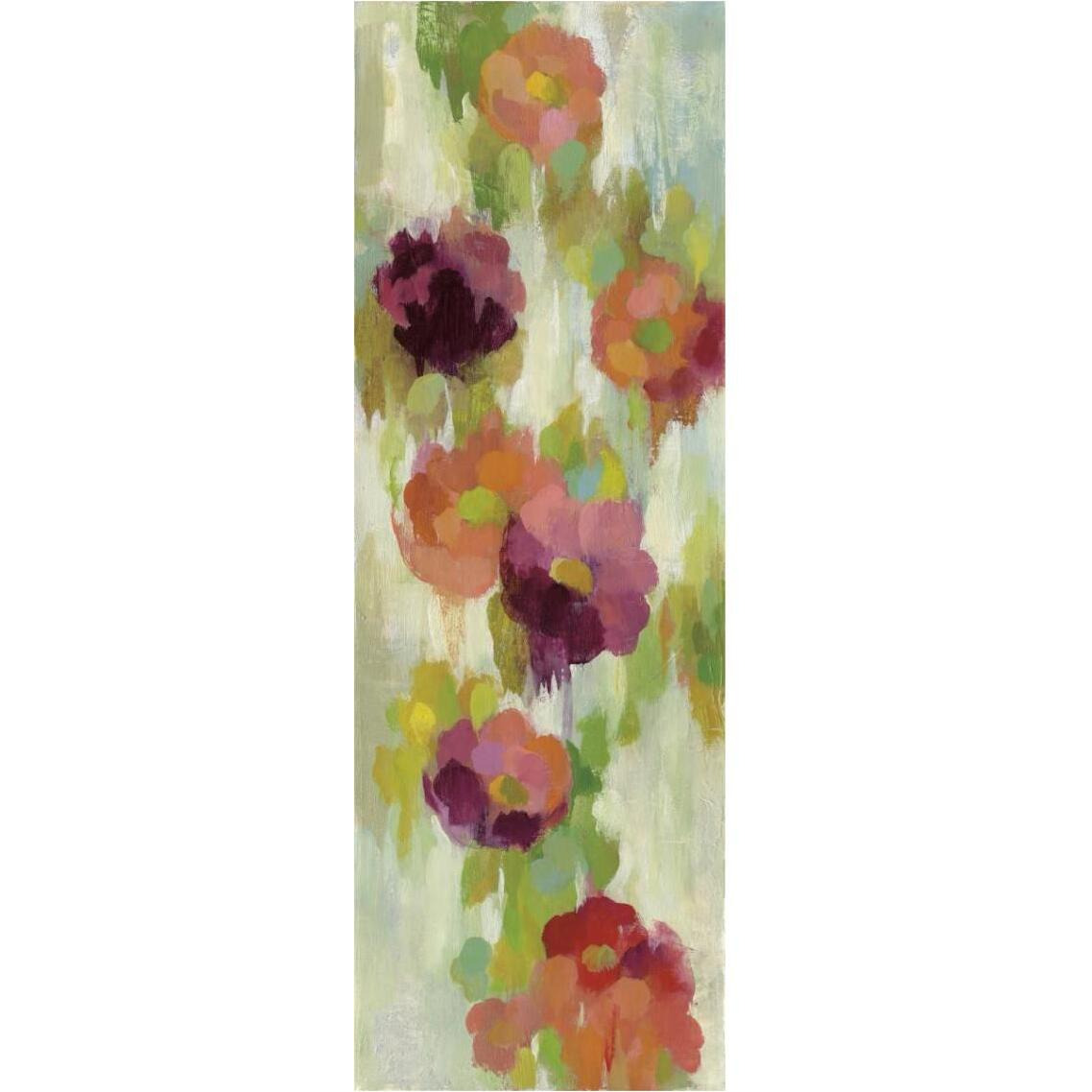 Coral and Emerald Garden II -Paper Art-14&quotx38"