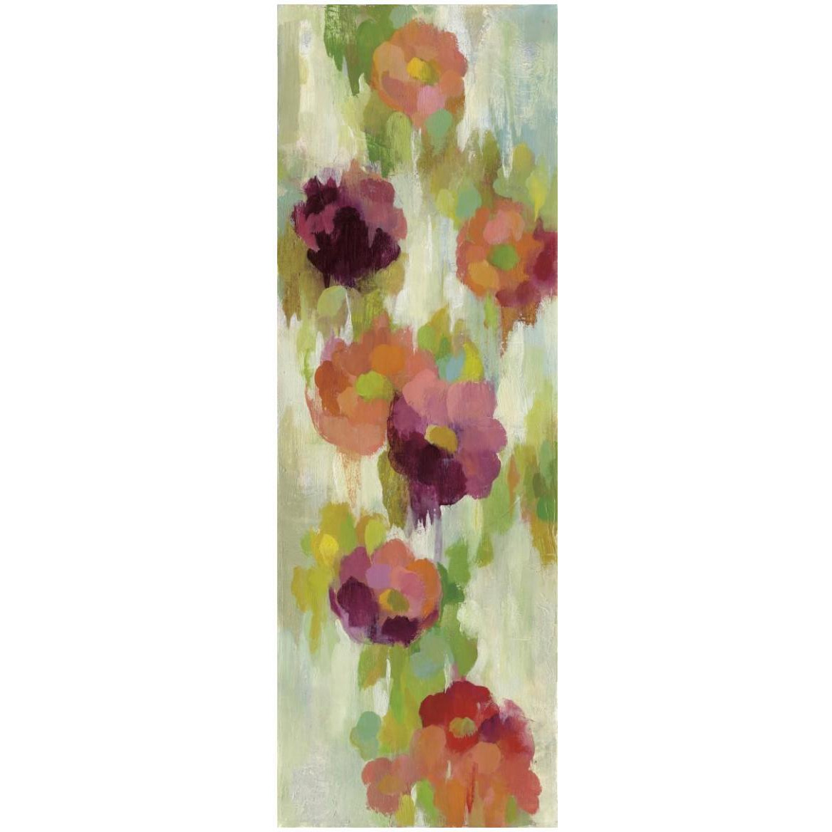 Coral and Emerald Garden II -Paper Art-20&quotx56"